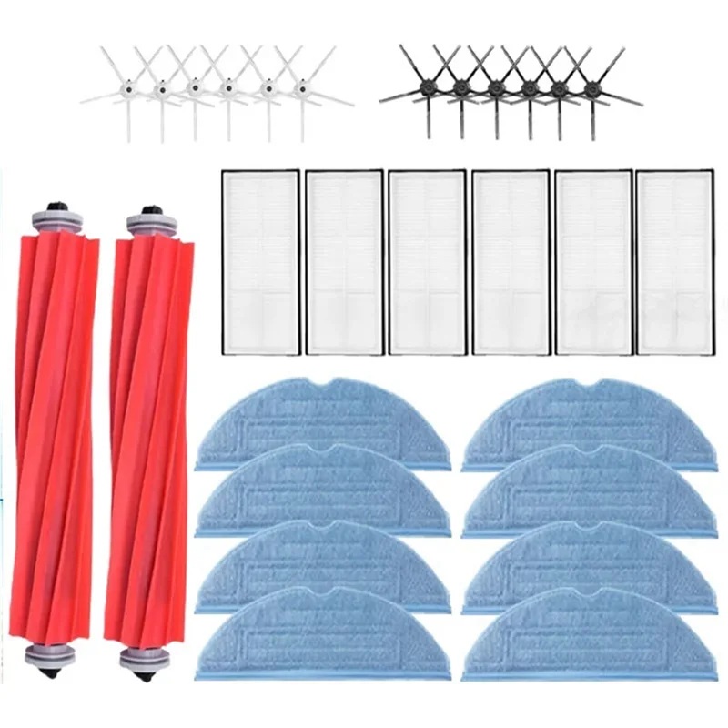 O novo para s7 s70 s75 s7max s7maxv t7s plus escova principal filtro hepa esfregões peças de reposição acessórios aspirador robótico