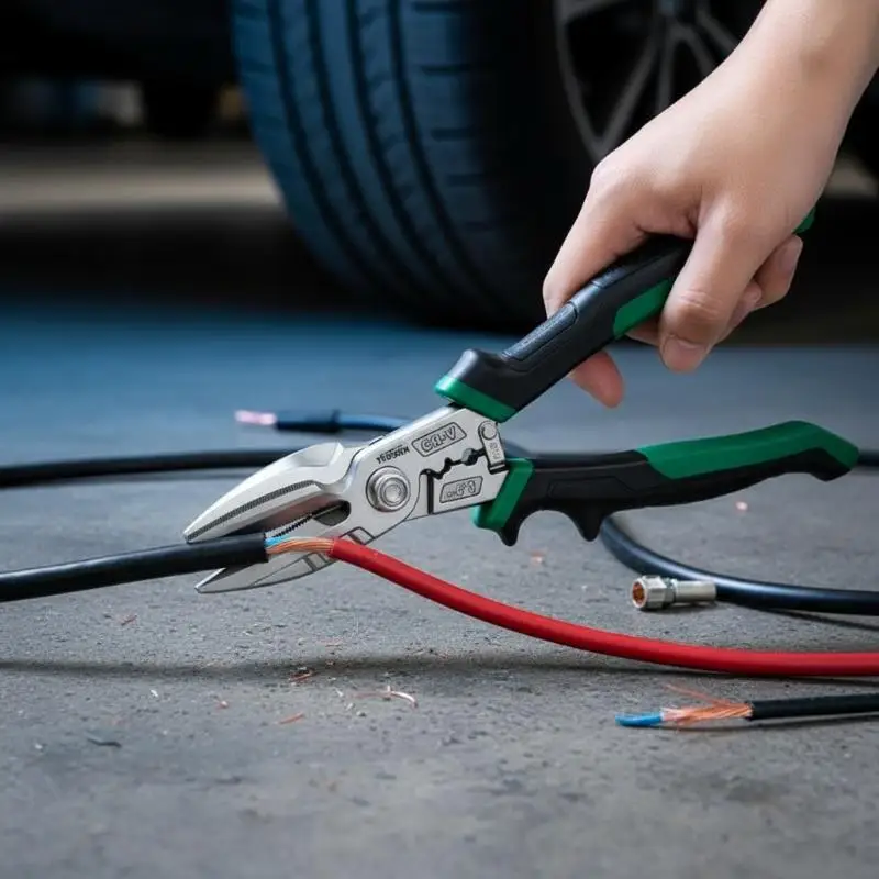 【AB1】Curved Aviation Tin Snips Multipurpose High Hardness Sharp Metal Cutting Shears for Craft Making Sheet Metal Trimming{H}
