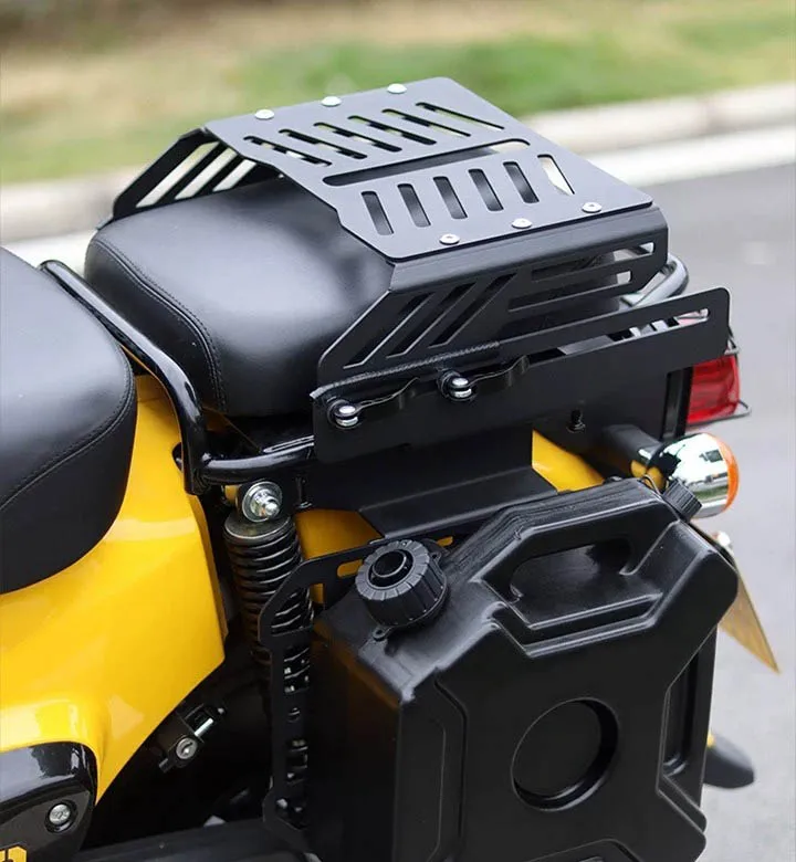 For Honda CC110 Adjustable Sliding Rear Rack with Thickened Deformation-Resistant Pipe Motorcycles Tail Box Mounting Distance