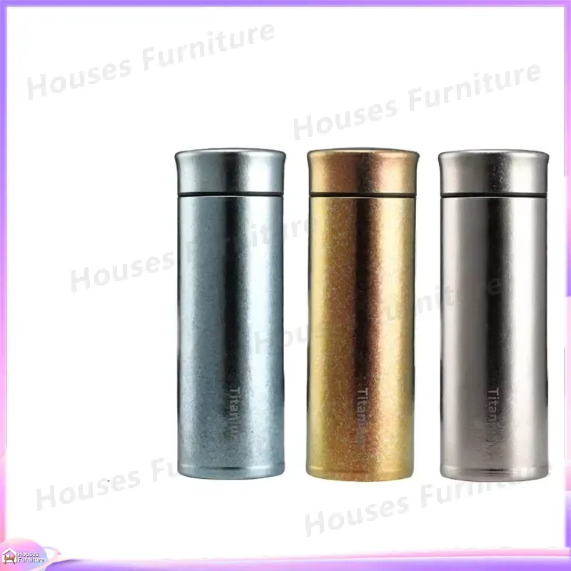 Custom Titanium Water Bottle Vacuum Insulated Stainless Steel Thermos Flask Portable Sports Camping Travel Outdoor Drinkware