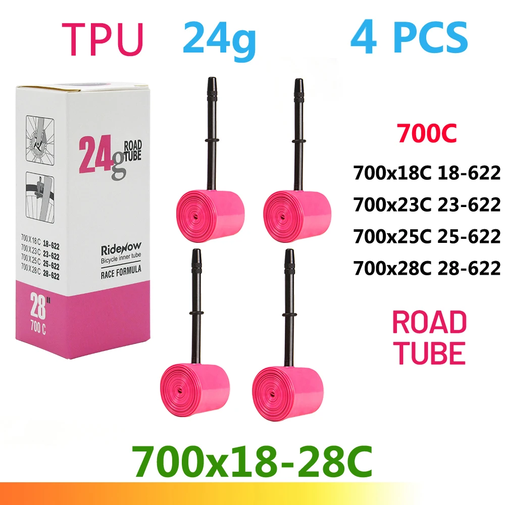 RideNow TPU Fiets Binnenband 700C 700x18 23 25 28 32 35 37 40 47C Road Fietsband MTB Fiets Camera 29x1.5 1.75 1.9 pneu aro