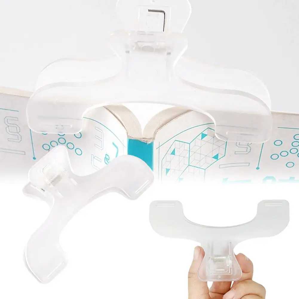 دراسة المكتب والقراءة مقاطع الإشارات المرجعية للمدرسة ﻿   مشابك صفحة شفافة خالية من الريش - مادة PP متينة أساسية