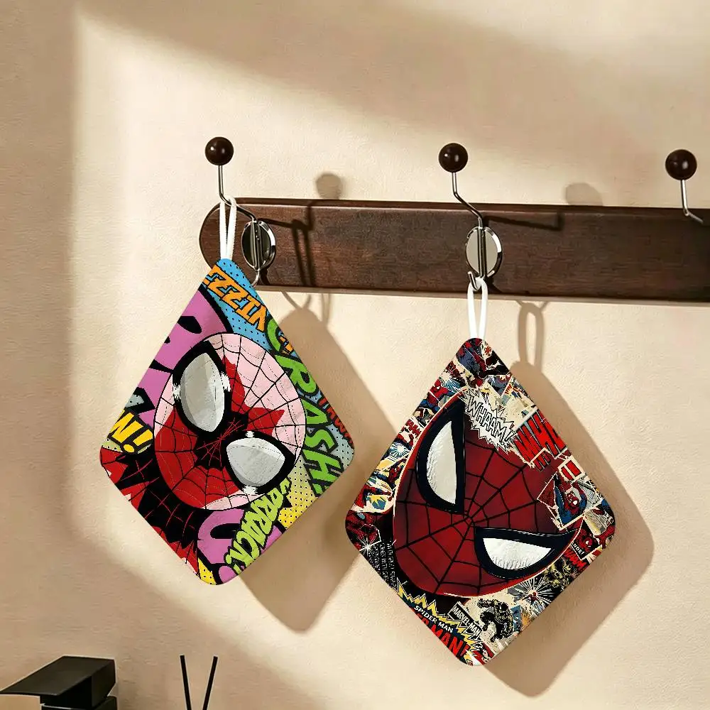 Movie S-Spider COOL Man CLASSIC Soft Polyester Cotton Towel, Hanging Kitchen Style Hand Wiping Cloth for Restaurant Home