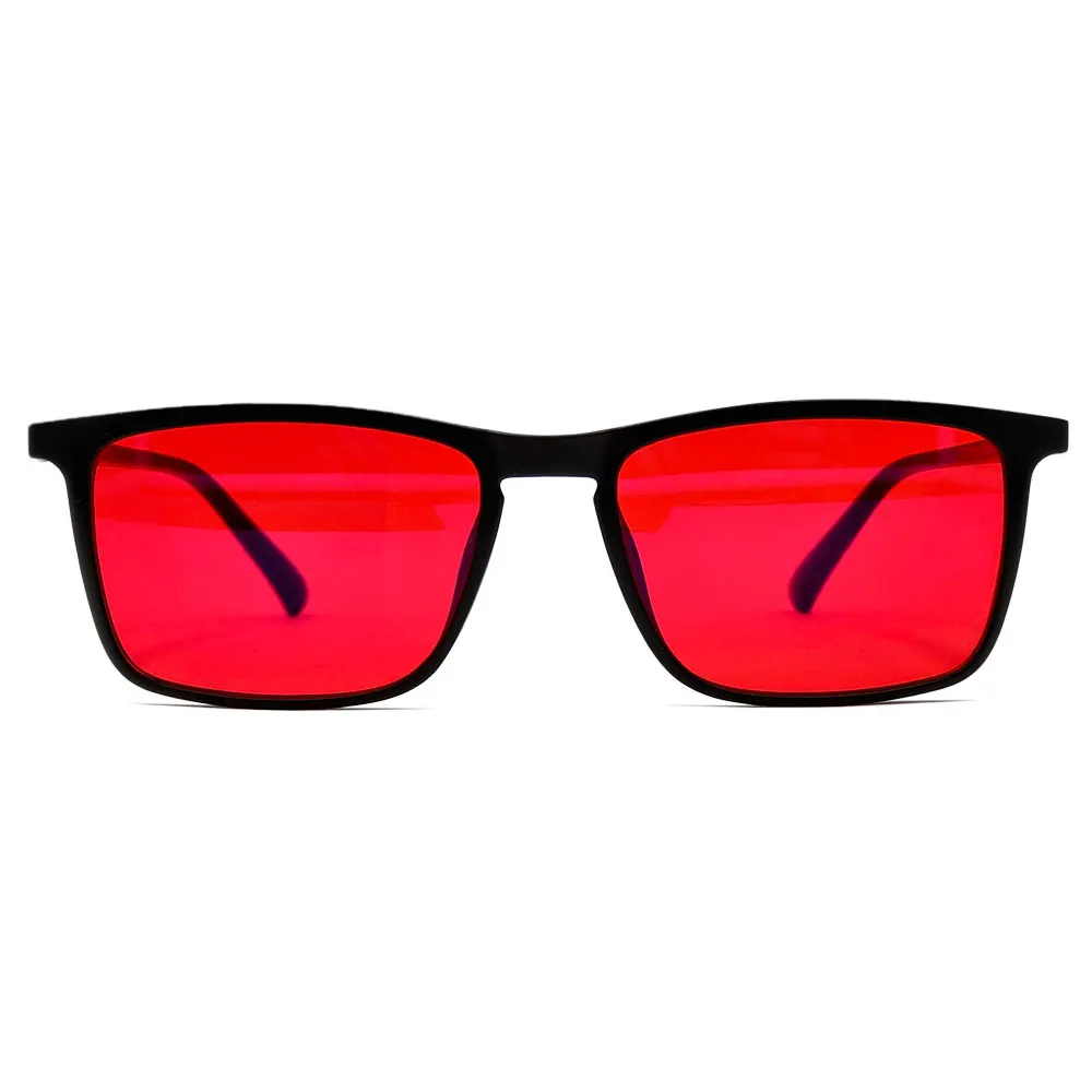 Orange Lens, Red Lens 100% blue light Blocking Green light blocking Fashion Glasses Women Man Computer Gaming Office