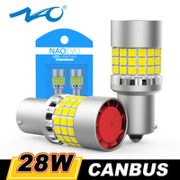 NAO 28W PY21W LED CANBUS P21W BA15S 1156 T20 7443 7440 W21/5W W21W WY21W BAU15S No Hype Flash 3150LM 12V Orange Turn Signal Lamp