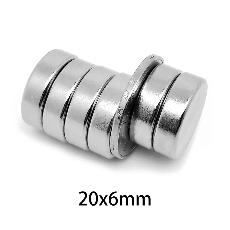 2/5/10/15/20/30PCS 20x6 Disc Powerful Strong Magnetic Magnets 20mm X 6mm Round  Neodymium Magnet N35 Permanent Magnet 20*6 mm