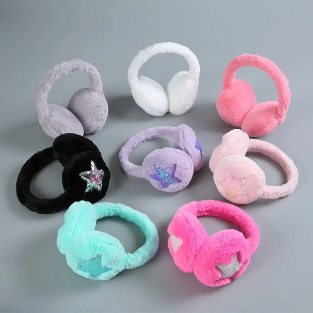 

Cute Plush Ear Warmer Anti-Freeze Thickening Ear Muffs Winter Warm Ear Cover for Women Girls