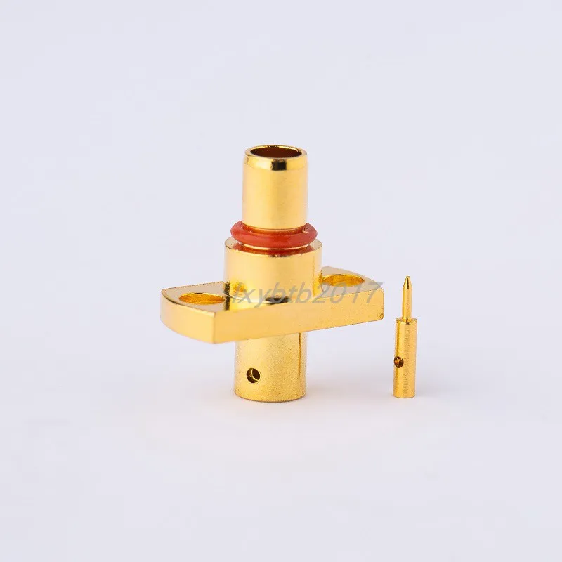 SBMA-JFB2 RF connector two-hole flange connector adapter 086 center distance 9mm male connector RG405