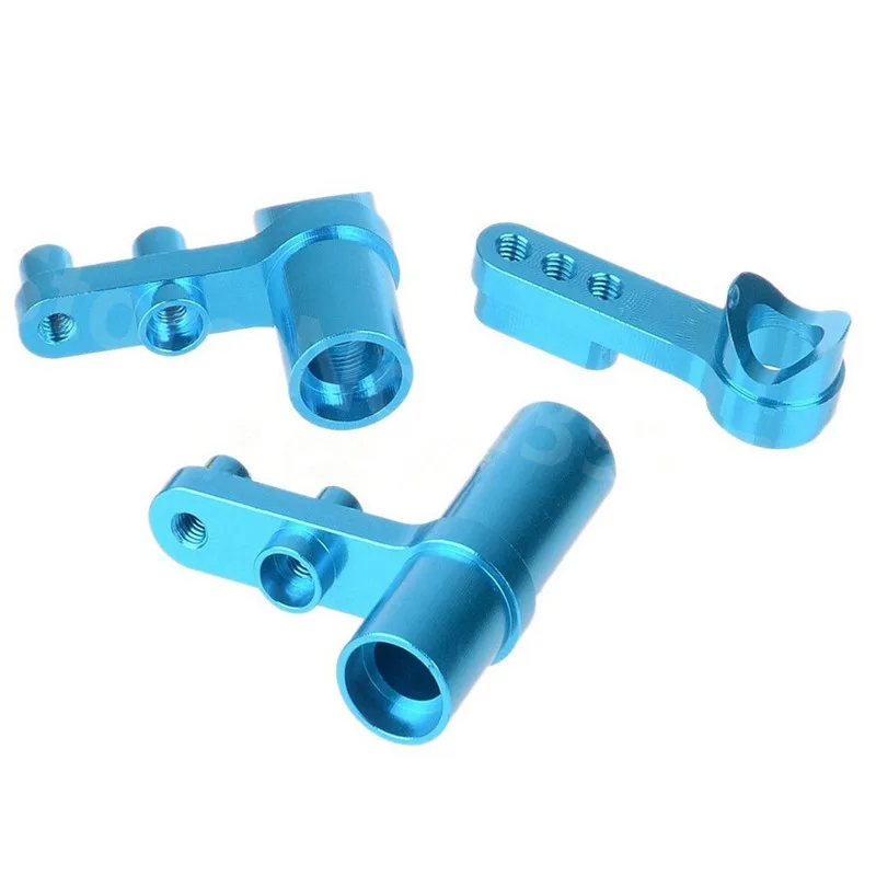 HSP Baja 102057 122057 (02025 02075) Aluminium-Lenkungsservo-Saver, komplettes Teile-Upgrade für 1/10 RC-Car CNC 94122 XSTR POWER