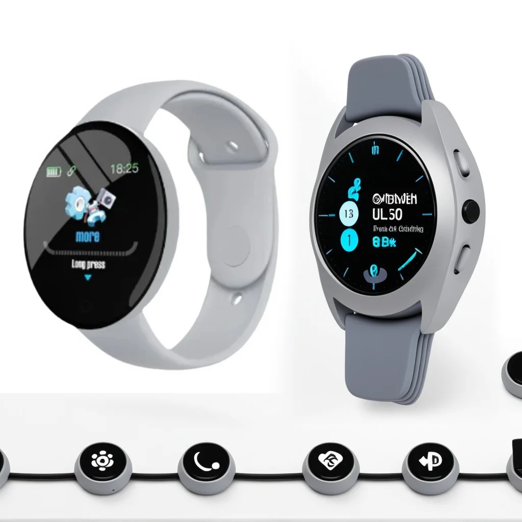 

​ ​ Круглые цифровые спортивные часы — светодиодные Bluetooth-умные часы для мужчин, женщин и детей с фитнес-отслеживанием ​ ​