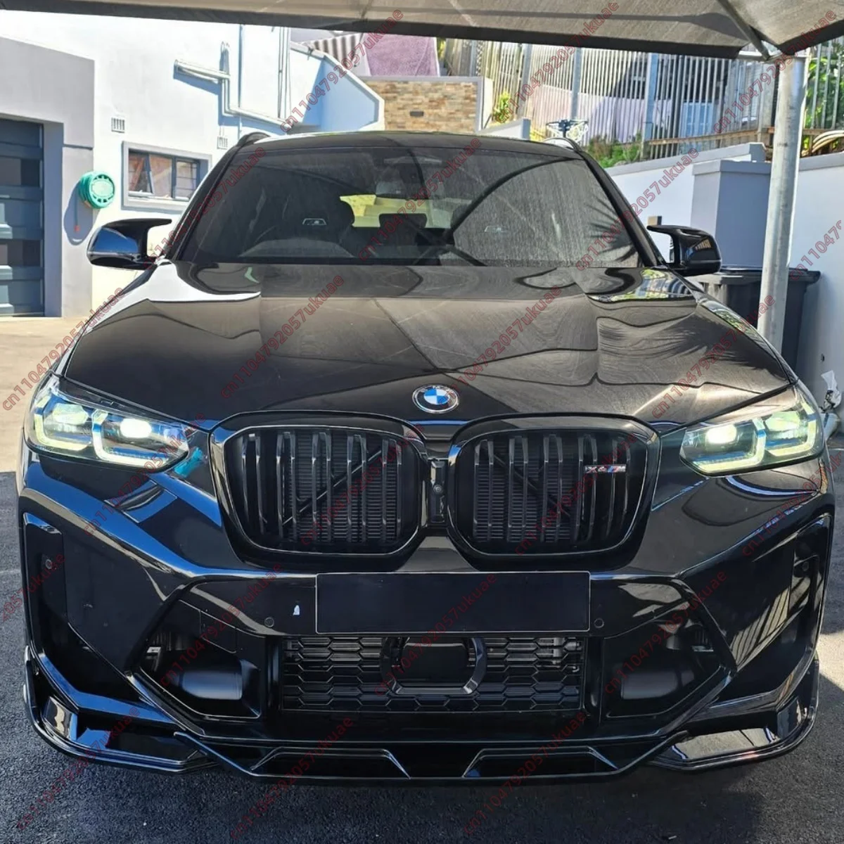 

Front Bumper Lip Splitter for BMW F97 X3M F98 X4M LCI 2021-2024 Facelift Spoiler Diffuser Under Chin Apron Cover Body Kit Tuning