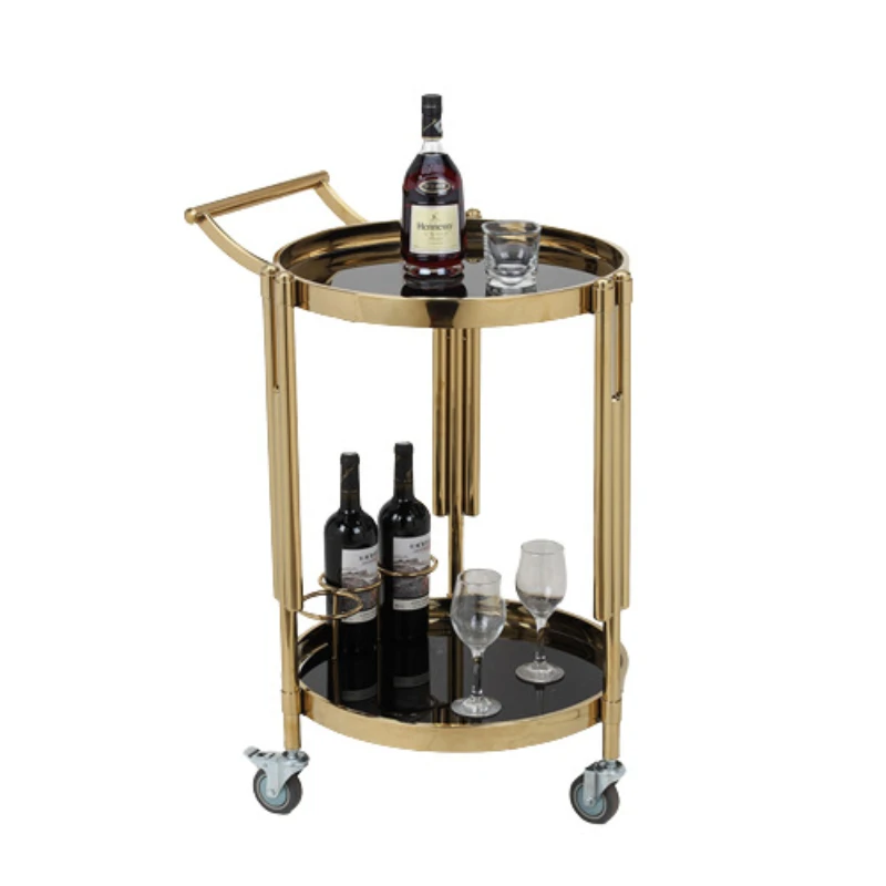 

*Glass removable metal wine cart, special dining bar for wine racks, high-end clubhouse cart, wine cart