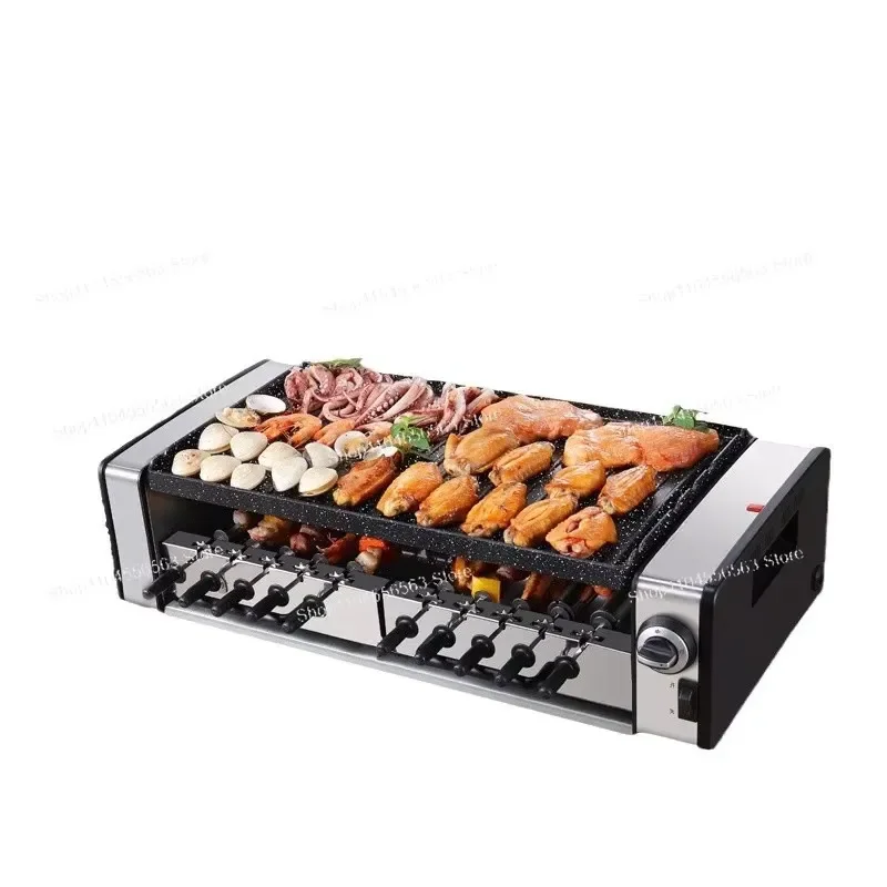 Electric oven, household, automatic rotation, non-smoking, skewer machine