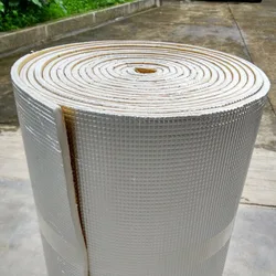 1 Roll 1m*10m Uminum Foil Cotton Car Thermal Insulation Film Car Truck Thermal Insulation Muffler Pad Fire Protection Foam