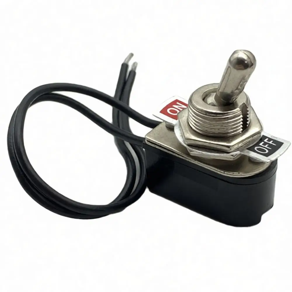 Electrical Power Toggle Switch 12mm Installation Rocker Design 3A 24V Performance Stable Component For Home Appliance