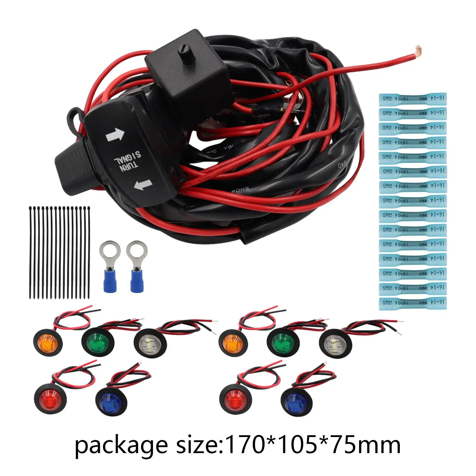 Kit Universal ATV UTV Street Legal, durável, fácil de instalar Turn Signal