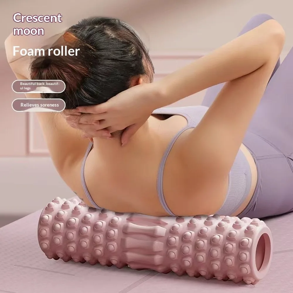 Premium EVA Foam Roller Wolf Tooth Yoga Column Trigger Point Muscle Massage Back Leg Shaping Fitness Roller Deep Tissue