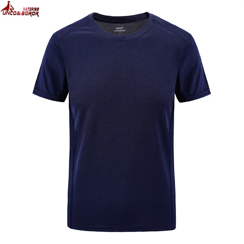 Plus Size 7XL 8XL Summer t-shirts Men Outdoor Quick Dry Sportwear Tshirts Fitness For Gym Joggers Running T-shirts Men Clothing