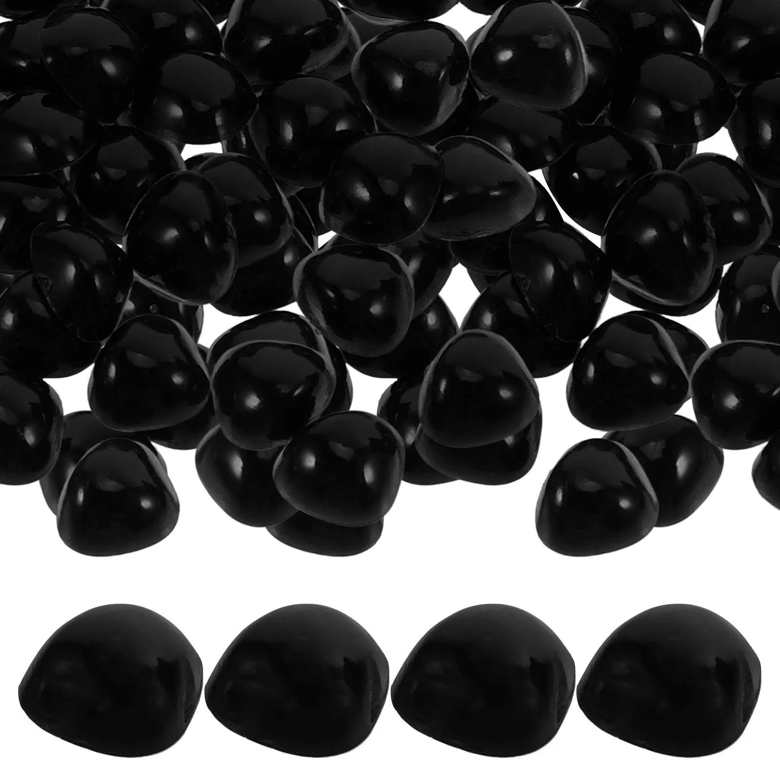 

100Pcs Safety Nose for Handmade Animals Triangle Plastic Nose for Stuffed Animal DIY Craft Making Accessories Supplies