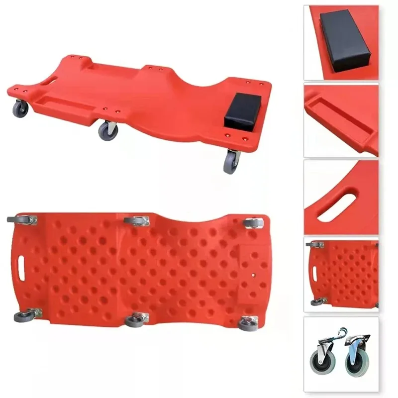 Car Repair Lying Board With LED Light Skateboard Spare Parts Repair Board Cars Vehicle Service Maintenance Auxiliary Equipment