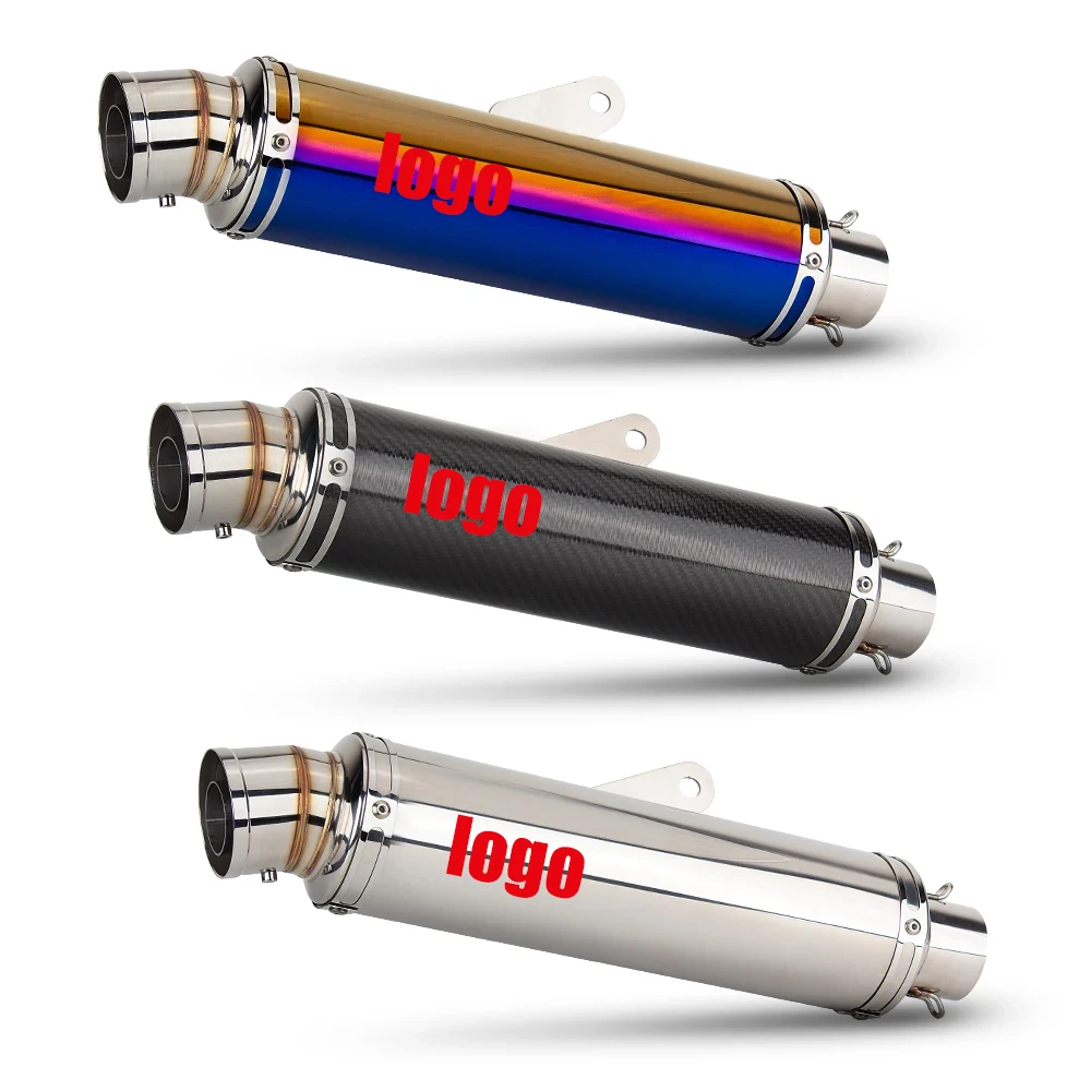 

Универсальный 51 мм глушитель из углеродного волокна для Kawasaki Yamaha Honda Suzuki Bmw ETC, модифицированная выхлопная труба мотоцикла