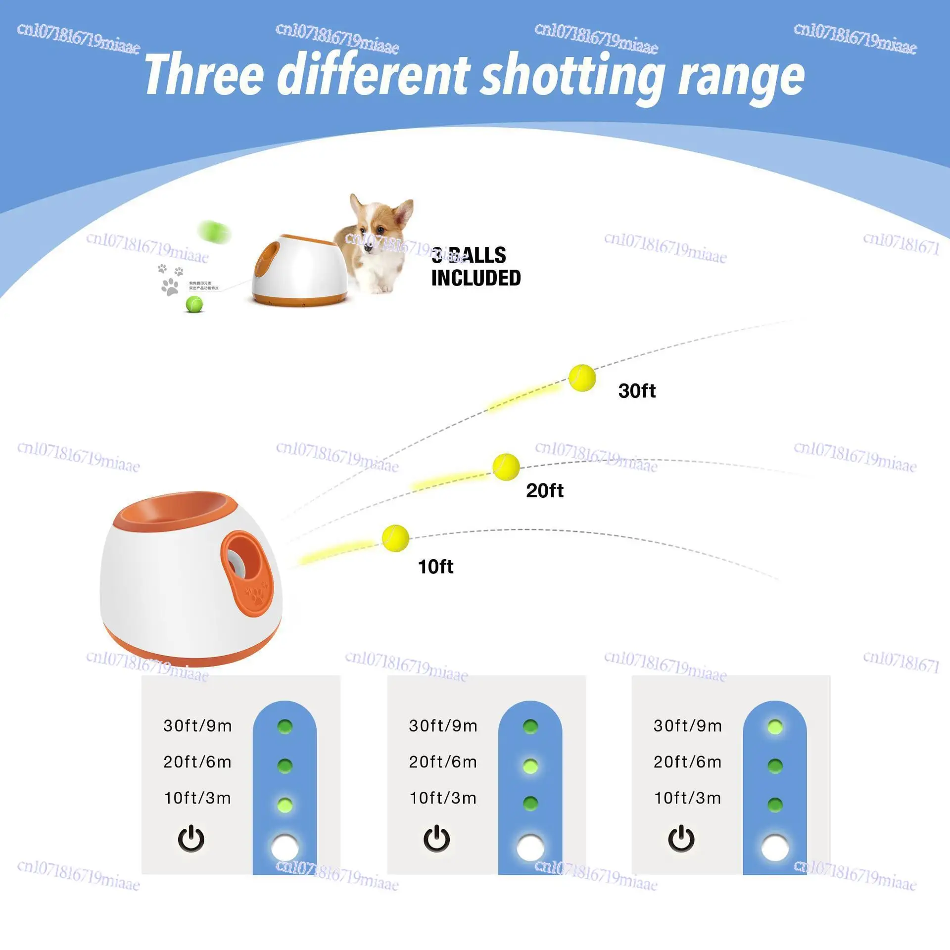 Cross-border Boredom Outdoor Automatic Dog Walking Serve Machine Pet Smart Dog Toy Adjustable Serve Device Spot