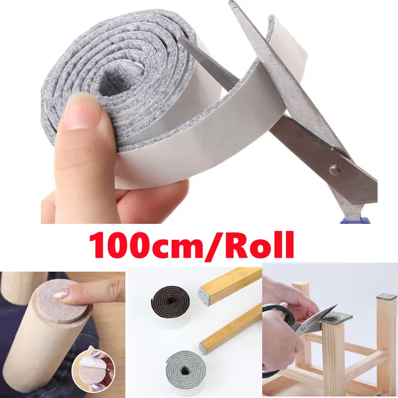 

Защитные войлочные накладки на ножки стульев и столов, самоклеящиеся, утолщенные, амортизирующие, бесшумные, для защиты пола и мебели