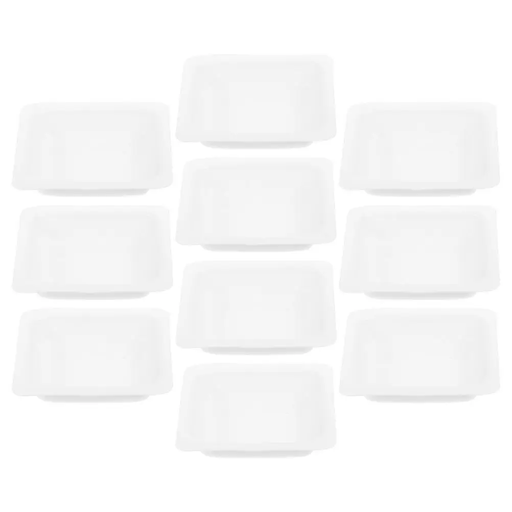 10Pcs Lab Weigh Boats Plastic Weighing Dishes for Accurate Powder Liquid Weighing Classroom Research Chemistry Epoxy Resin Scale