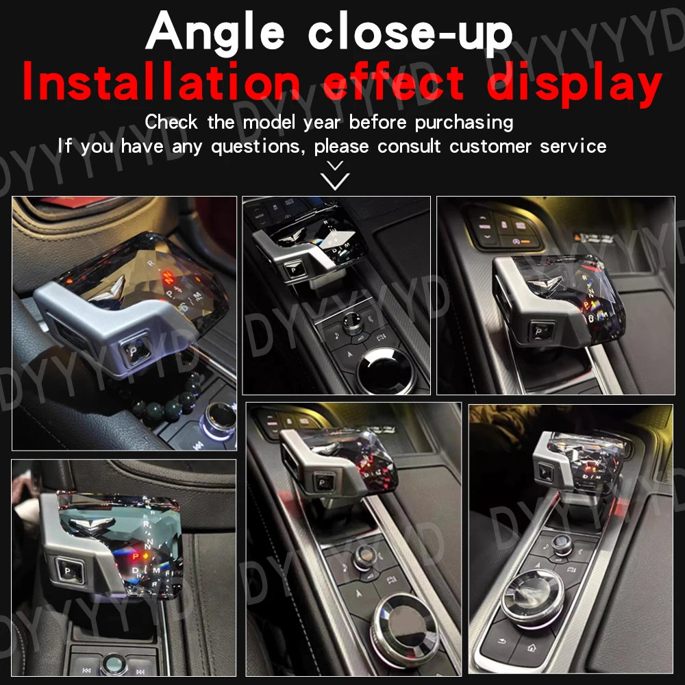 Crystal Gear Shift Knob for Cadillac CT5 CT6 XT4 XT5 XT6 Models with LED Gear Shifters Escalade Interior Modification Accessory