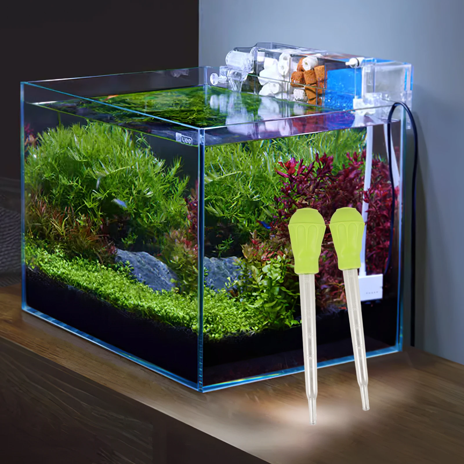

2Pcs Dropper for Fish Tank Water Change Tool Coral Feeder Manual Waste Remover Aquarium Professional Fish Tank Supply