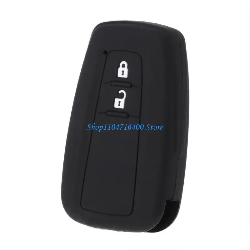 y1gd 2 Buttons Silicone Car for Key for Case Cover Holder For CHR 2017 Priu