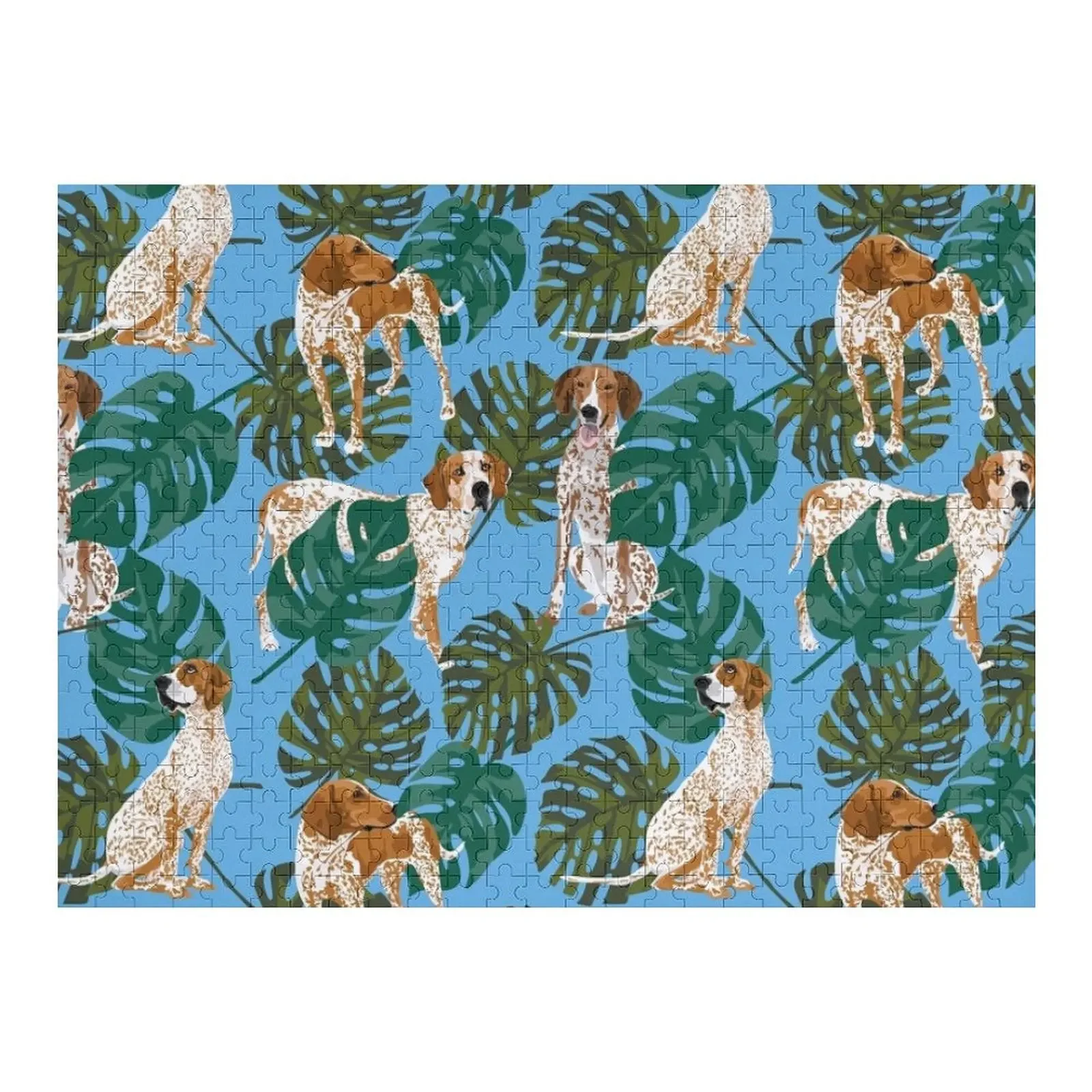 

Тропическая головоломка Redtick Coonhound, подарок на заказ, Woodens для взрослых, персонализированная детская игрушка, рождественские игрушки-головоломки