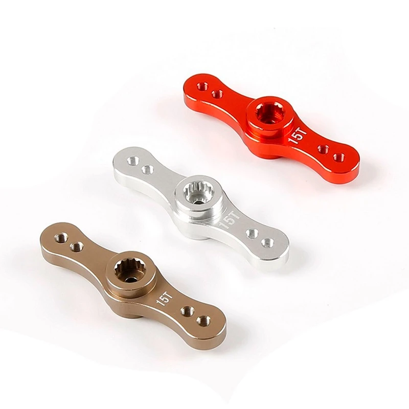 Brazo Servo de aleación CNC de doble cara, sistema de dirección simétrica, 15T, 17T, para escala 1/5, HPI Rovan Baja 5B, 5T, 5SC