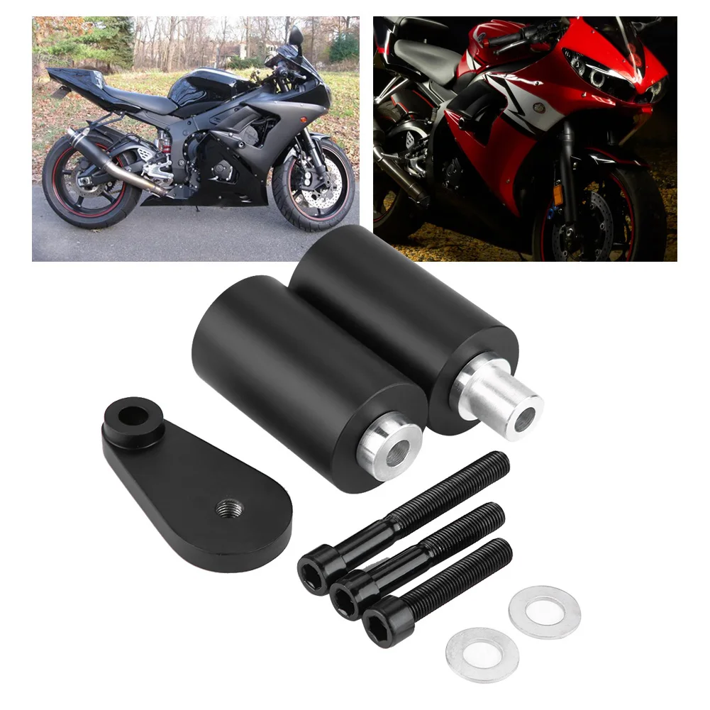 Motorcycle Refit Parts Frame Slider Crash Protector Kit for  YZF R6 R6S 2003-2008 Frame Slider Crash Protectors