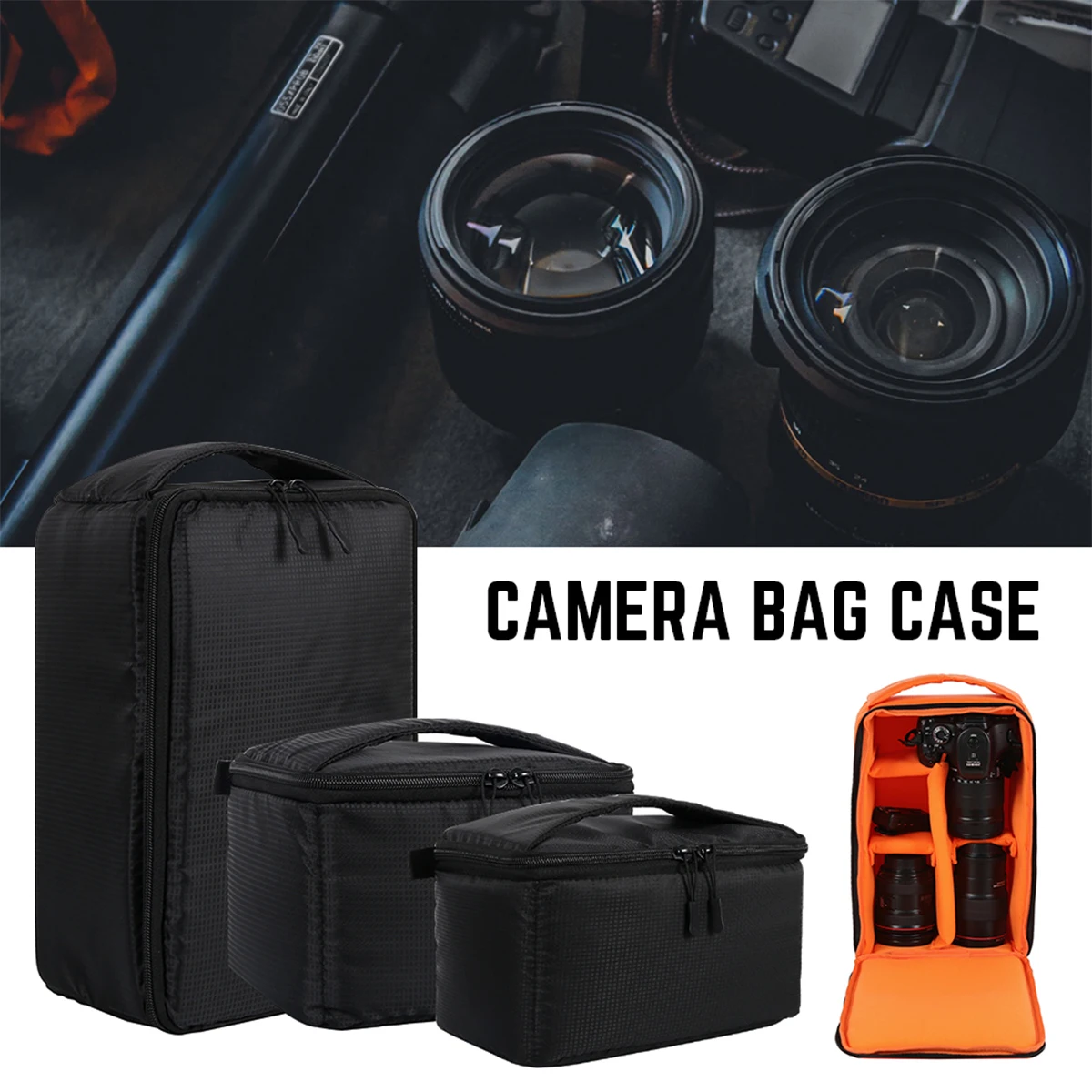 Waterproof DSLR Camera Bag Multi-functional Camera Backpack Outdoor Video Digital Camera Photo Case for Nikon Canon DSLR Lens