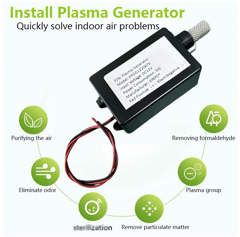 Low Temperature Plasma Generator Module Duct Air Purifier Hvac Bipolar Ionizer Air Conditioner