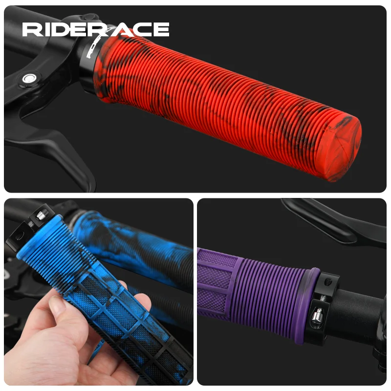 Mtb Grip Lock On - Bicycle Handlebar Cover Rubber Shockproof Anti-Slip