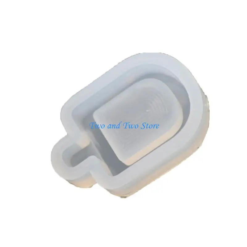 HX6F Resin Shaker Mould Coffee Cup Keychain Epoxy Mold Cup Resin Mold