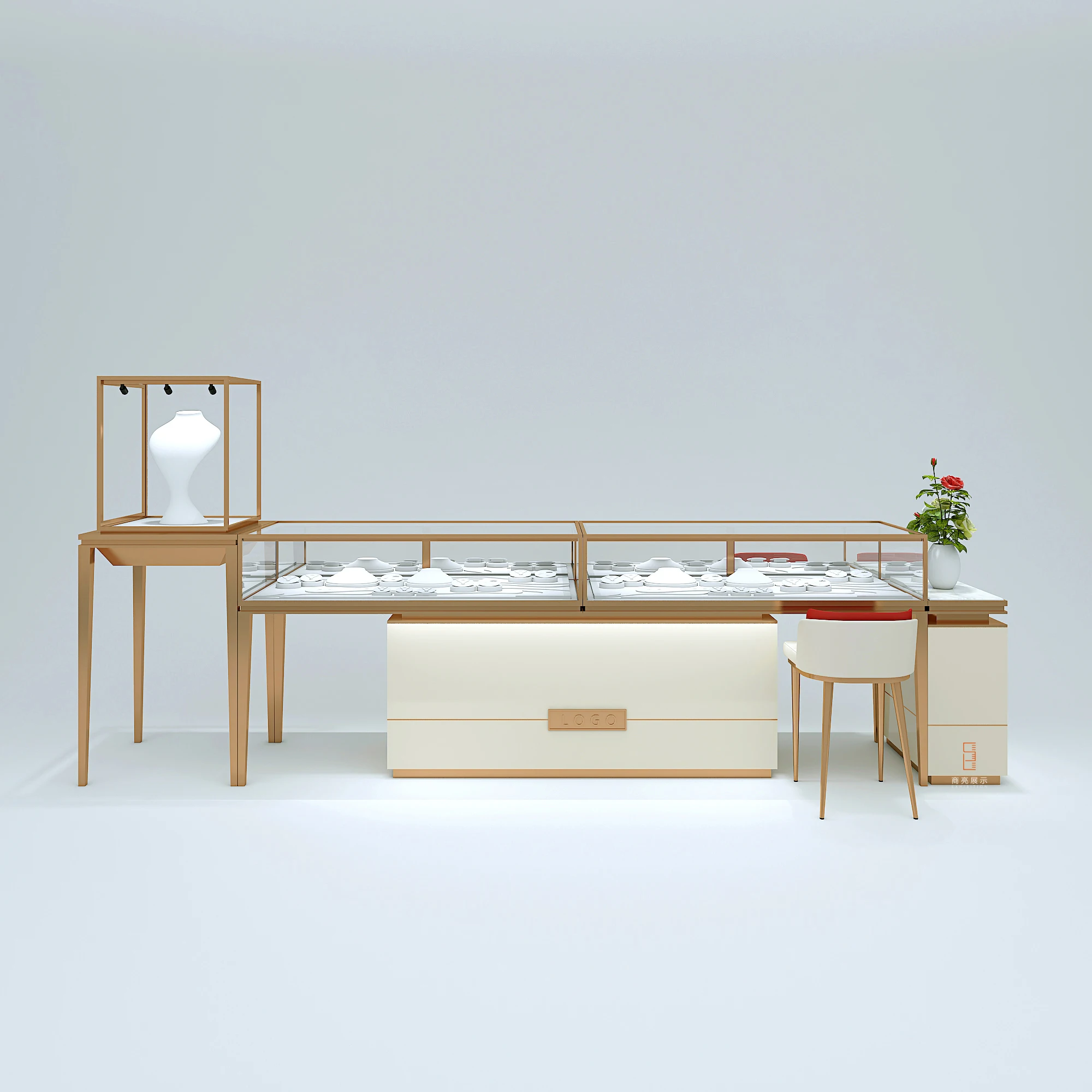#Factory Custom Front Desk Counter High Quality Cabinet Showcased Custom Jewelry Store Furniture Store Counter