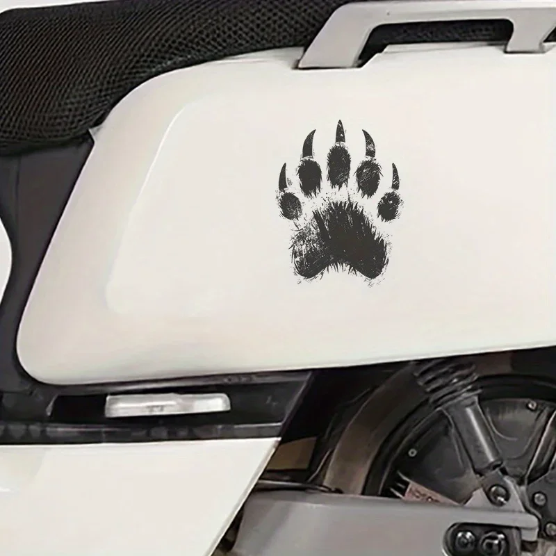 قطعة واحدة من ملصق طباعة مخالب الحيوانات البرية الأنيق - ملصق زخرفي قابل للإزالة، مثالي لأجهزة الكمبيوتر المحمولة وحافظات الهواتف وألواح التزلج والمياه