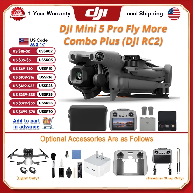 Drone Strobe Light - DJI Mini 5 Pro Fly More