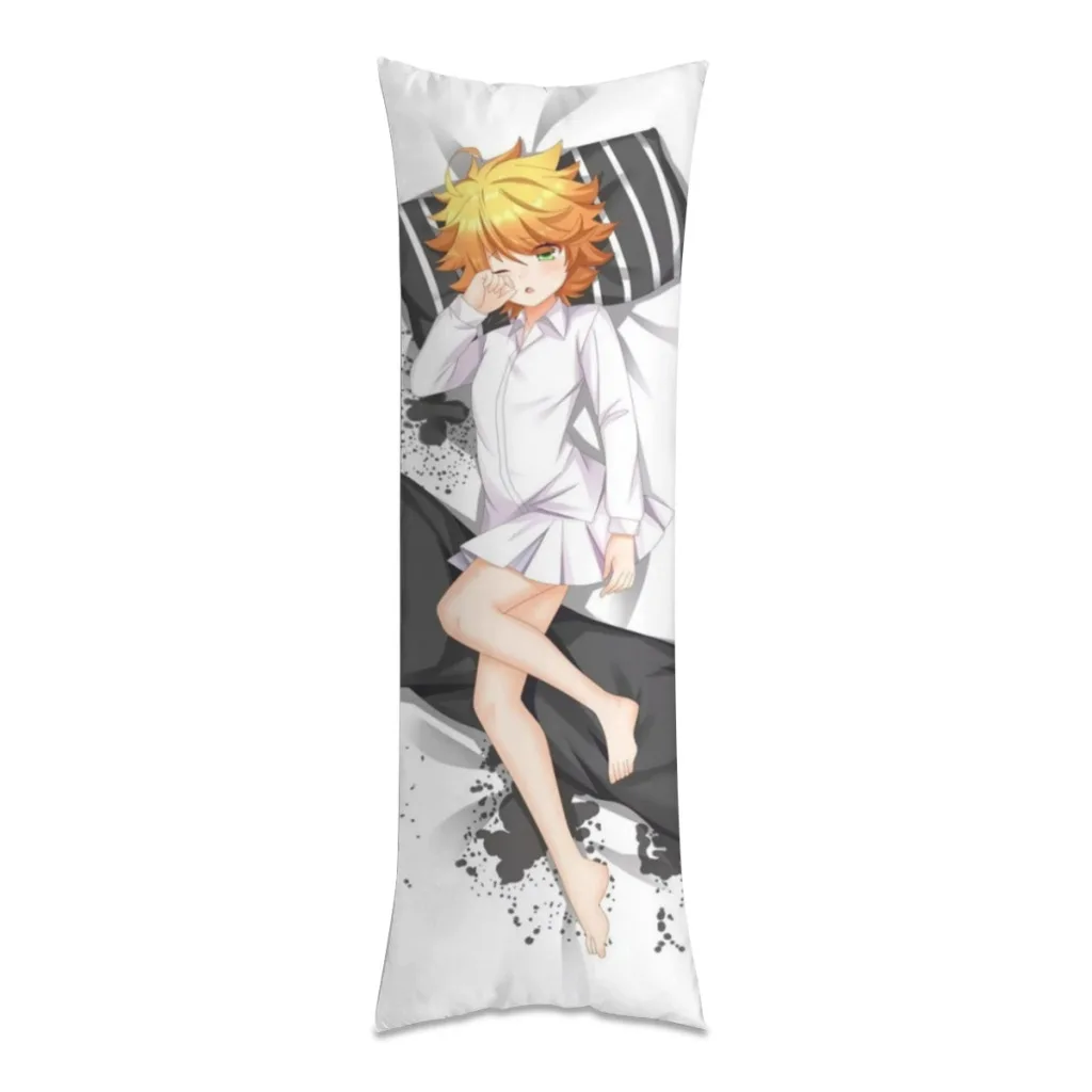

Funda Anime Dakimakura Emma Long Pillow Case Home Bedroom Living Room Sofa Cushion Cover Peach Skin Pillowcase