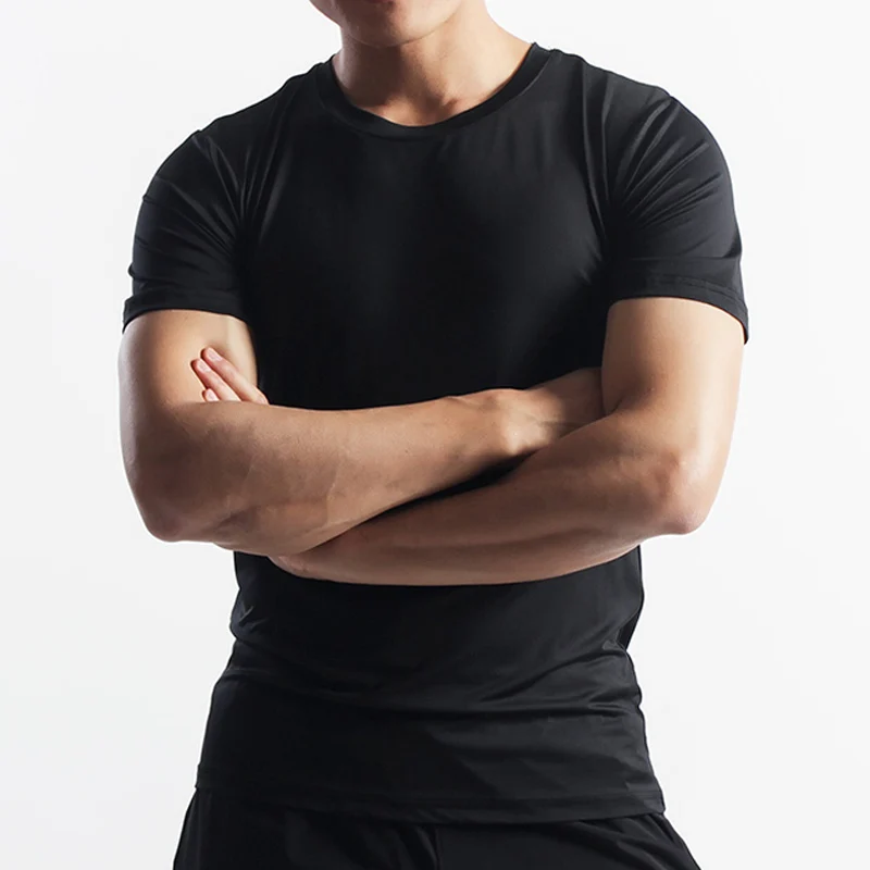 

Мужская футболка Qui Dry, дышащая летняя баскетбольная спортивная одежда для бега на открытом воздухе, спортивная одежда для тренировок в тренажерном зале, впитывающая пот одежда