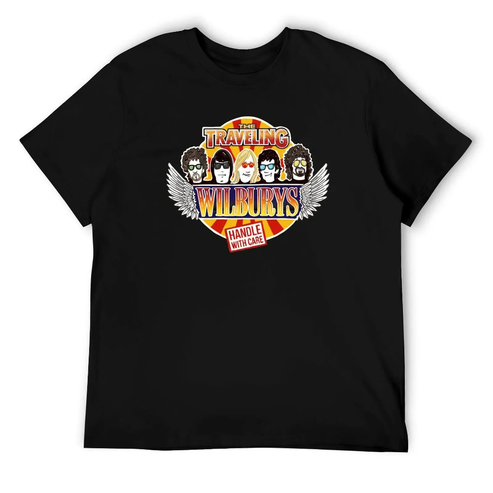 

TRAVELING WILBURYS retro vintage Rock & Roll Band T-Shirt man graphic t shirt t shirt man designer T-Shirt