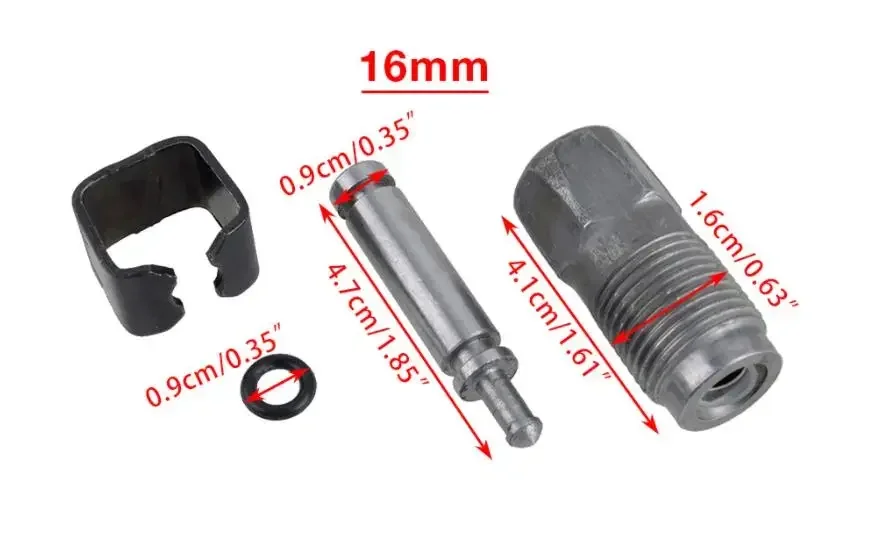 1set Universal Car 2T Auto Hydraulic Jack Oil Pump Parts Small Cylinder Piston Plunger 16/18mm Horizontal Seal Ring Kit