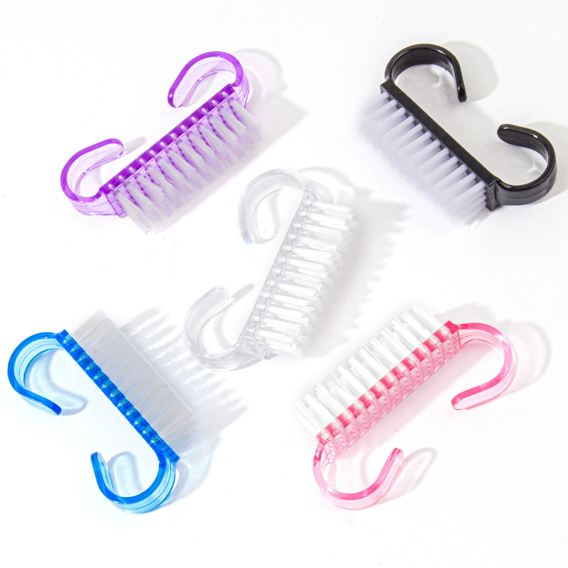 5 Teile/satz Farbe Zufällig Heiße Verkäufe Nagel Reinigung Sauber Pinsel Werkzeug Datei Maniküre Pediküre Weiche Entfernen