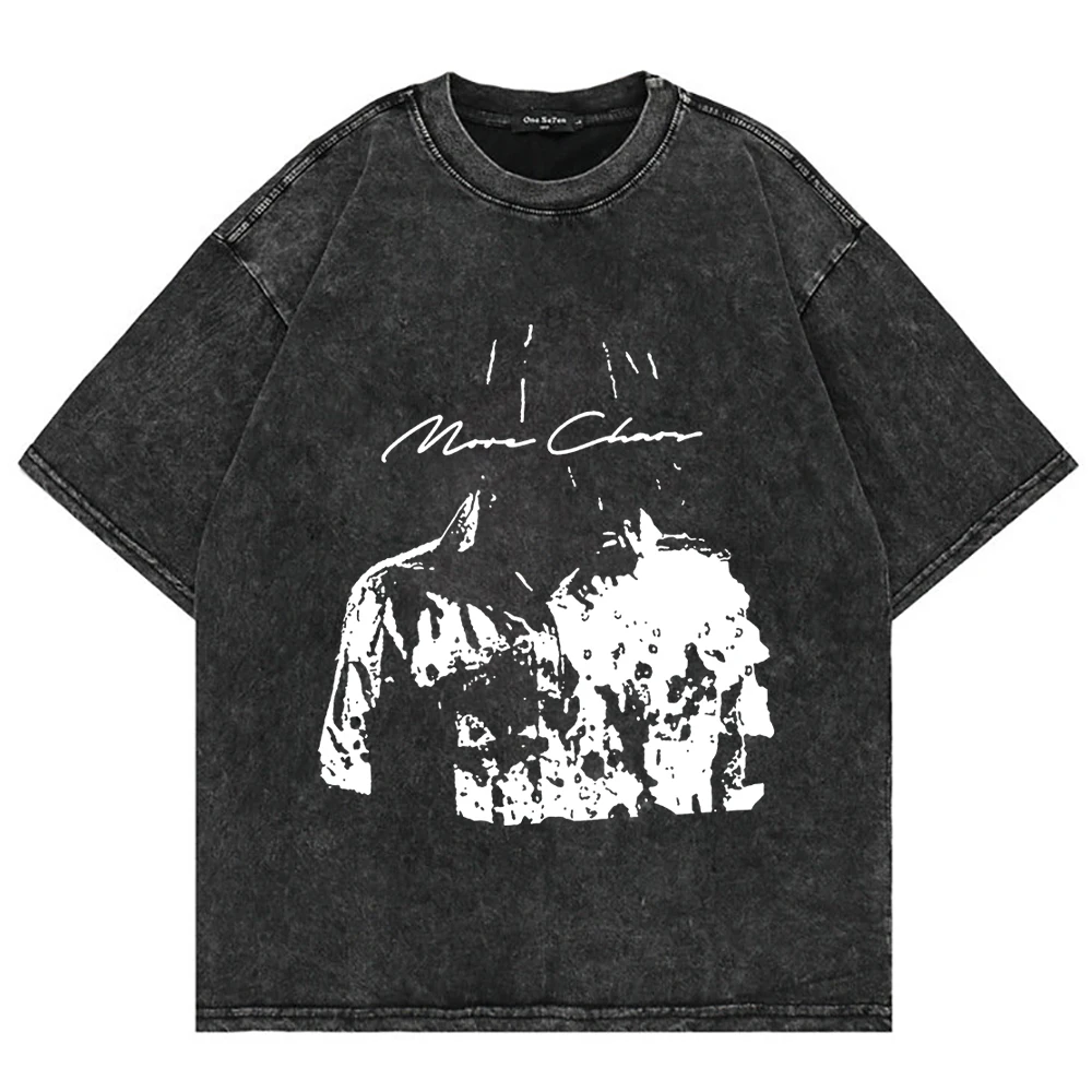 كين كارسون المزيد من الفوضى تي شيرت ميرش تأثيري النساء الرجال موضة عادية Crewneck قصيرة الأكمام الشارع الشهير تي شيرت هدية