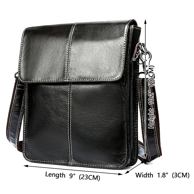 Men\'s Shoulder Bags Husband Genuine Leather Man Messenger Crossbody Bags for Men Bag Leather Cover Male Designer Bag 8821