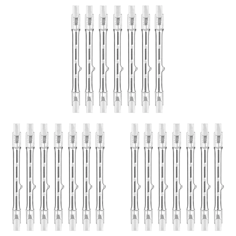 

ABUP-R7s Halogen Light Bulbs, 21 Packs R7s Bulb 118Mm Dimmable 230V Halogen Bulbs, Tungsten Linear Light Bulb 300W