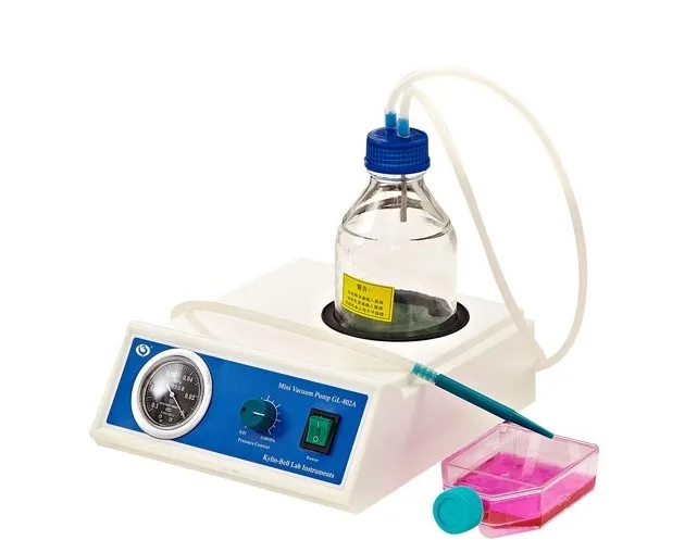 Qilin Bell GL-802A/B/C miniature benchtop laboratory vacuum pump pumping liquid with pressure gauge